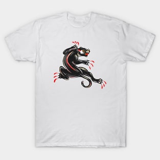 OLD SCHOOL BALCK PANTER TATTOO STYLE T-Shirt